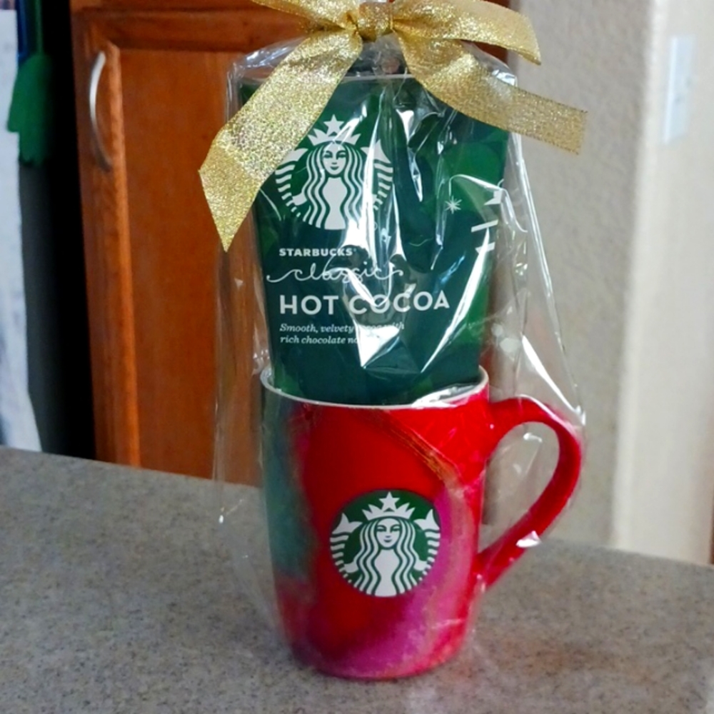 Starbucks Coffee Mug/Cup with Hot Cocoa Gift Set